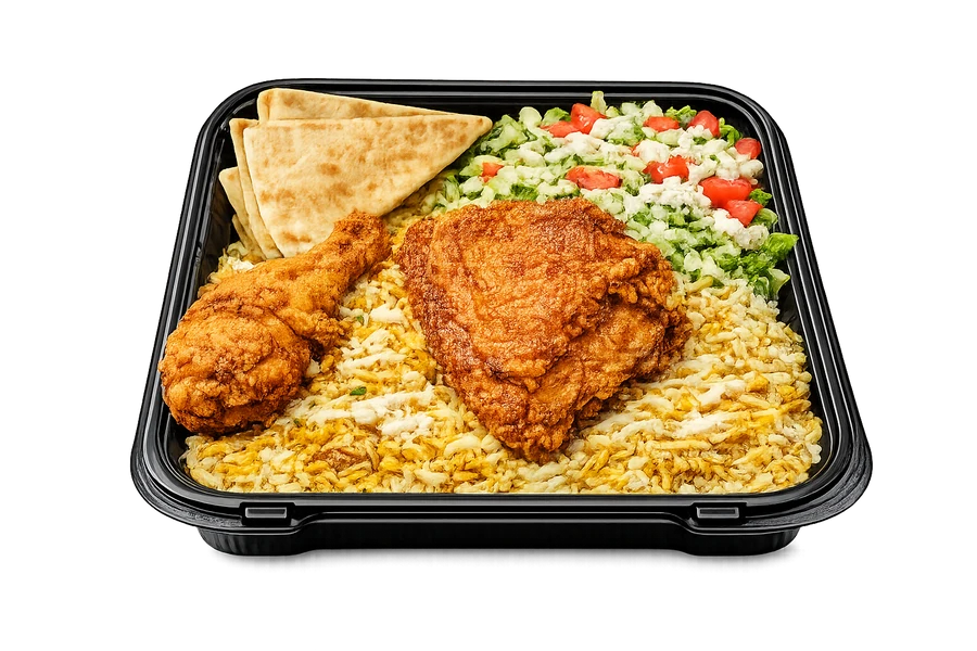 02 Pcs Fried Chicken Platter